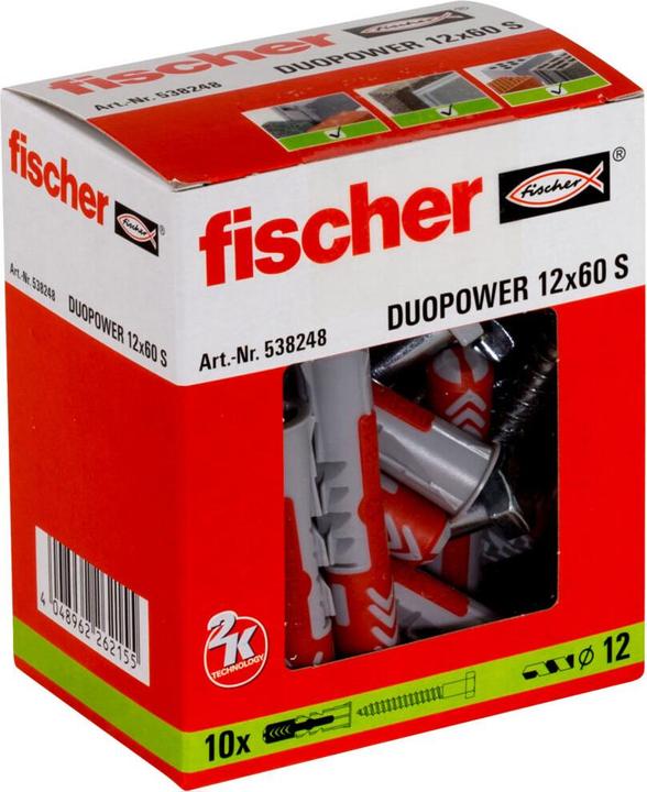 Produktbild Fischer DuoPower 12x60 S. (10 Stk.)