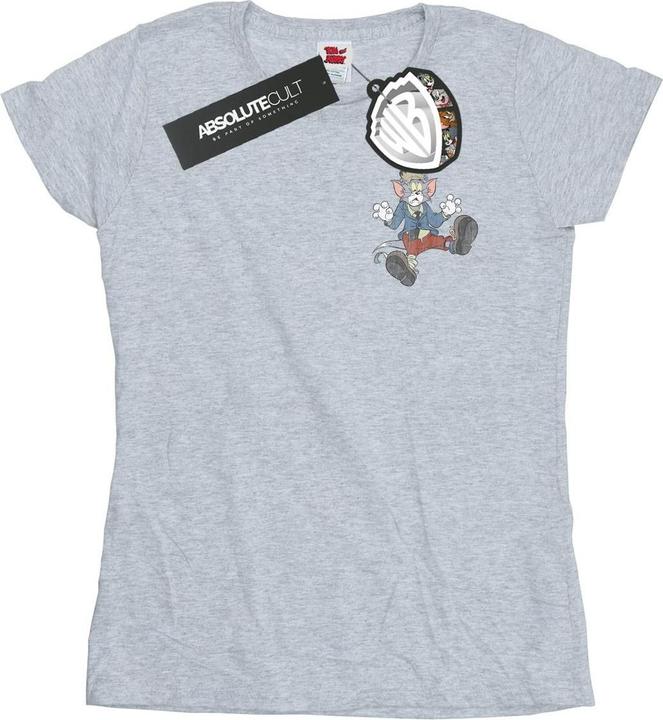 Actual product image Tom & Jerry Womens/Ladies Frankenstein Tom Cotton T-Shirt (S)