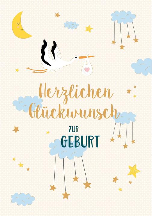 Produktbild ABC Glückwunschkarte Geburt A4 (1 Stk.)