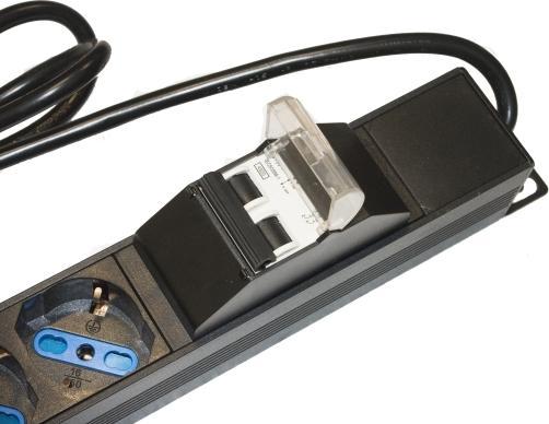 Actual product image Armadio Rack Multipresa 12 Prese Verticale Magnetotermico