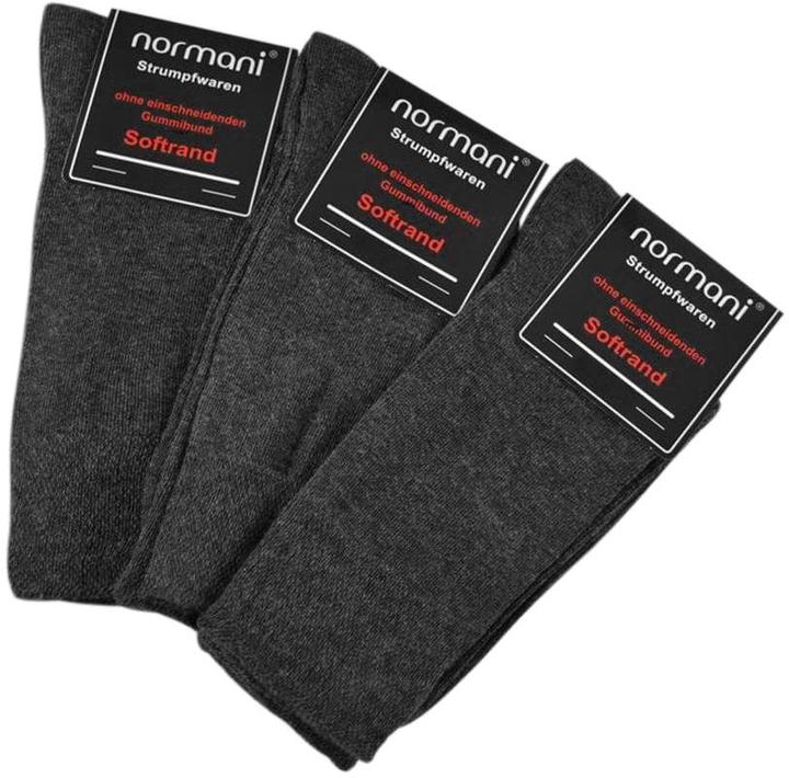 Immagine prodotto Normani 6 paia di calzini comfort con bordo morbido (confezione da 6, 35 - 38)
