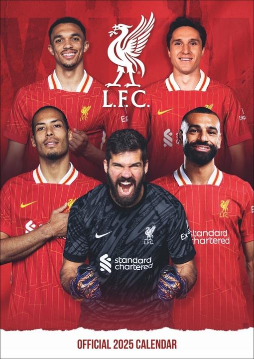 Actual product image Danilo Liverpool poster calendar 2025 (English)
