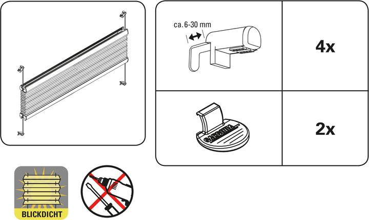 Image du produit Gardinia Plis Easyfix (45 x 130 cm)