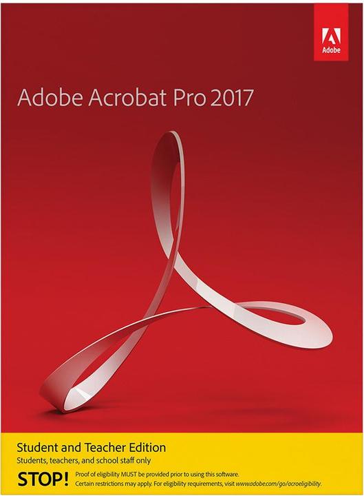 Adobe Acrobat Professional 2017 EDU (1 User, unbegrenzt)