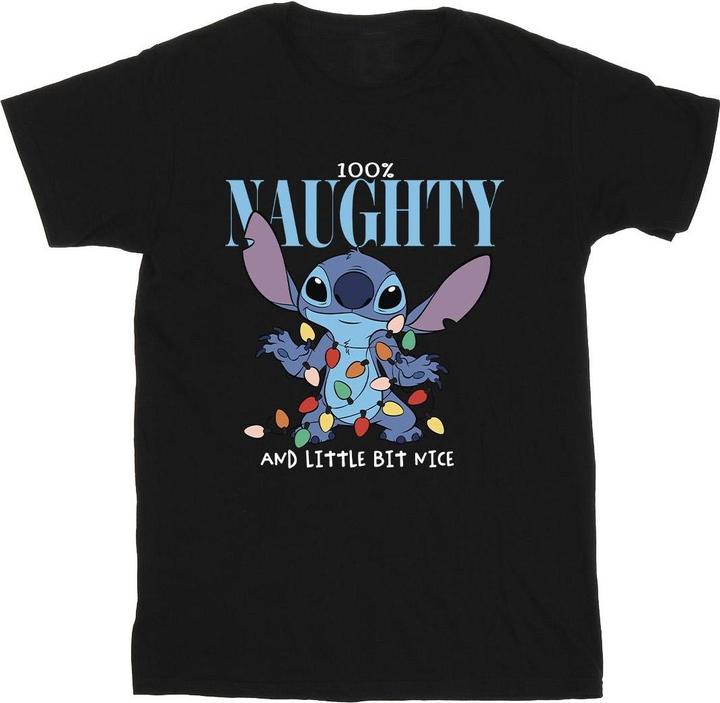 Actual product image Disney Mens Lilo & Stitch Naughty & Nice T-Shirt (4XL)