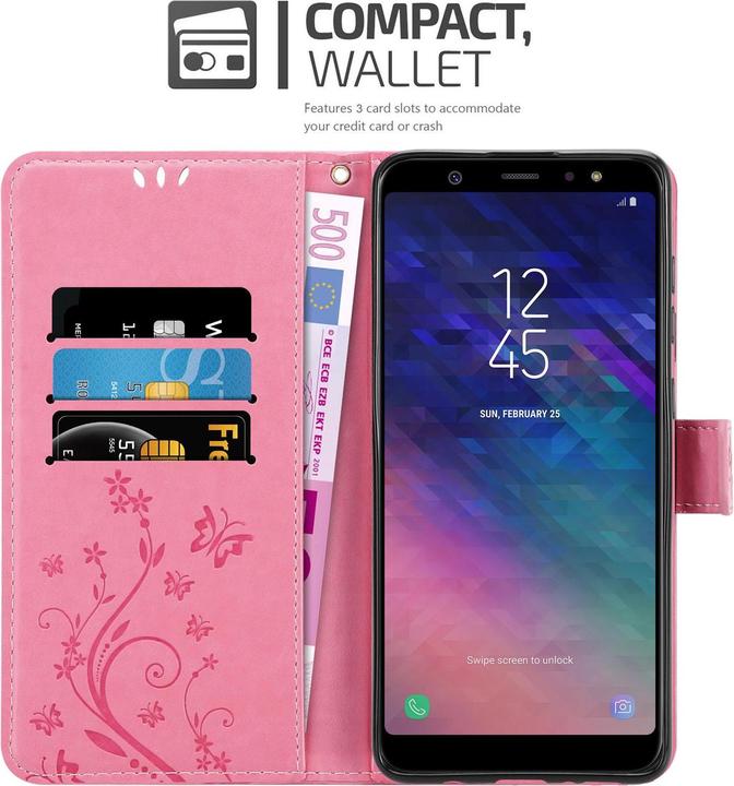 Image du produit Cadorabo Couverture du livre de fleurs (Samsung Galaxy A6+)
