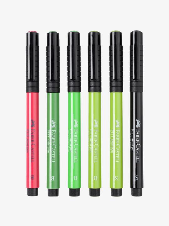 Produktbild Faber-Castell Pitt Art Pen Handlettering (Grün, 6 x)