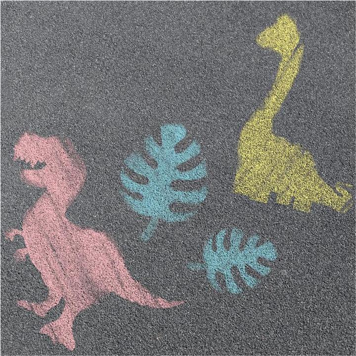 Produktbild Toi-Toys World of Dinosaurs Strassenkreide Dino mit Vorlagen, 10 Stück.