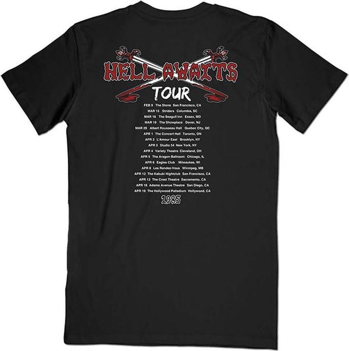 Immagine prodotto Universal Textiles Hell Awaits Tour Maglietta Stampa posteriore Adulto Unisex (S)