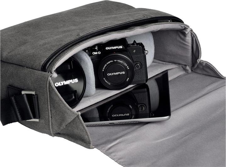 Image du produit Olympus Messenger Bag Noir Toile (Sac à bandoulière pour appareil photo, 10.61 l)