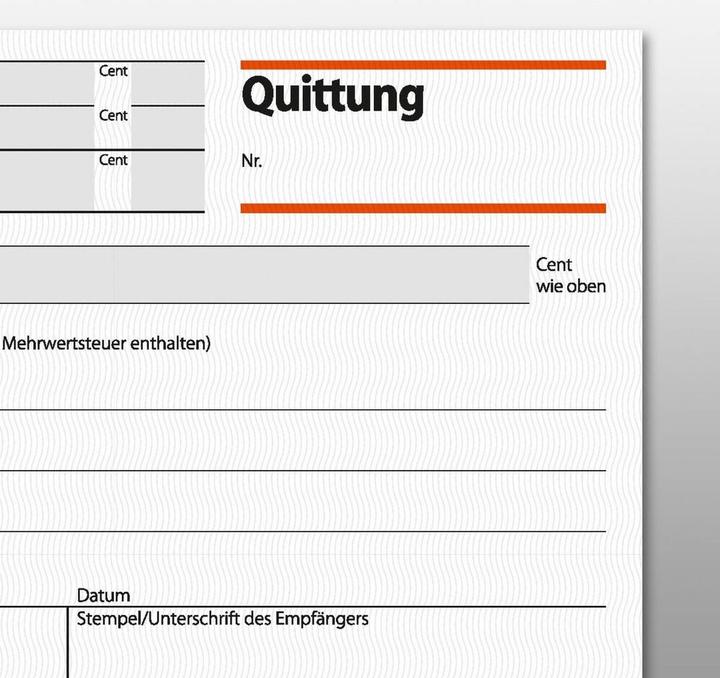 Produktbild Sigel Quittungsblock DIN A6 quer nicht selbstdurchschreibend 2 Durchschläge 2x50 Bl. (50 x)