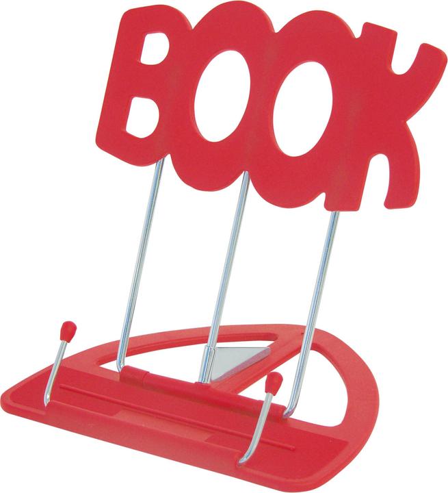 Image du produit Wedo Support de lecture BOOK, avec partie inférieure en plastique, étriers métalliques nickelés