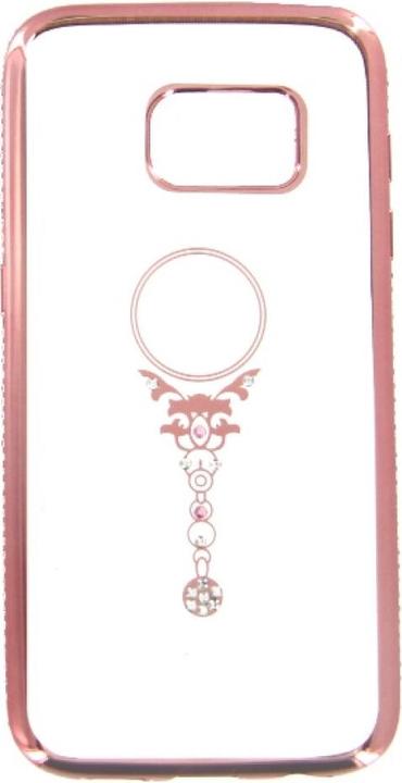 Actual product image OEM TPU Case Bling Rose Gold Samsung Galaxy S7 - beauty (Samsung Galaxy S7)