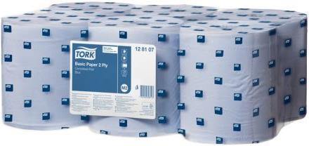 Productafbeelding Tork Basis Papier Centrumrol Blauw 6x150m (6 x)