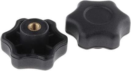 Actual product image Rs Pro Nylon female scallop handwheel knob,M6