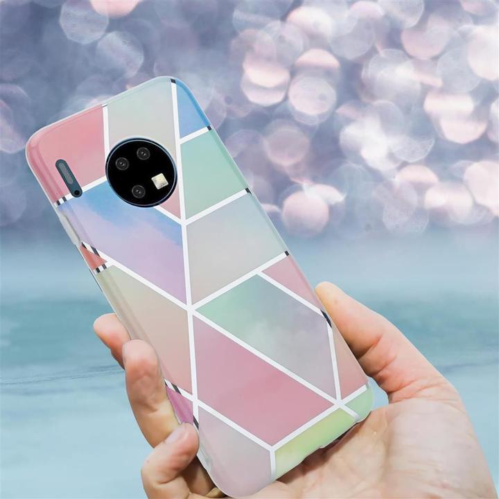 Actual product image Cadorabo IMD TPU Colorful Marble Cover (Mate 30)