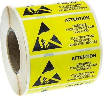 Produktbild Rs Pro ESD Warnetikett 75X38MM