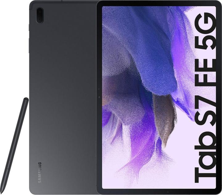 Produktbild Samsung Galaxy Tab S7 FE (5G, 12.40", 64 GB, Mystic Black)