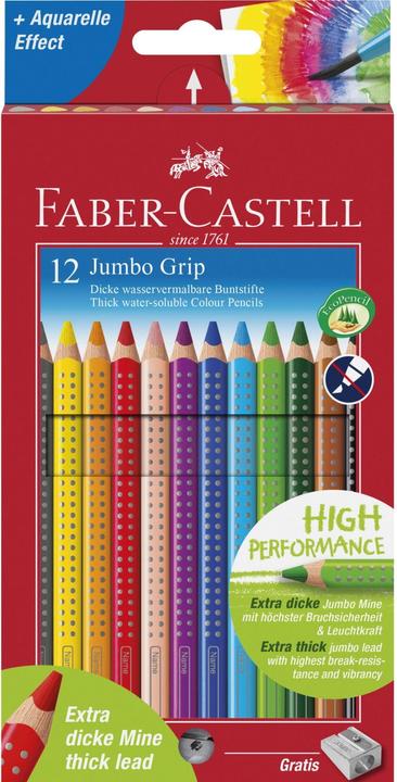 Immagine prodotto Faber-Castell impugnatura jumbo (Multicolore, 12 x)