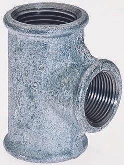 Actual product image Georg Fischer Tee galvanised 1 x 1 x 1/2in BSPP F