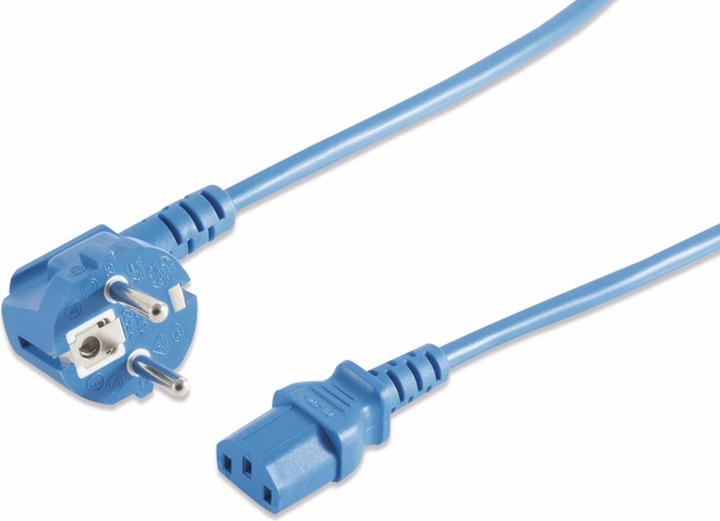 Actual product image S-Conn Unbranded power cord power cord safety plug angled (3 m, CEE 7/7)