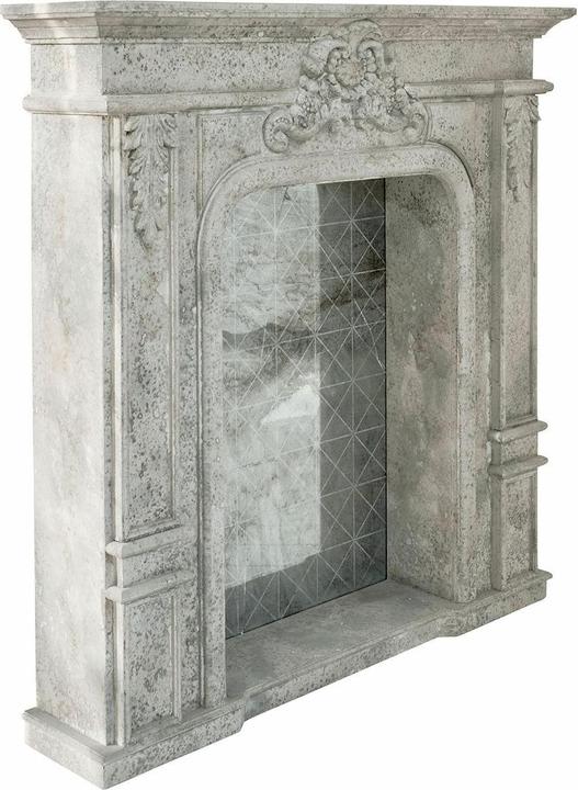 Actual product image Loberon Fireplace console Rethonvillers grey