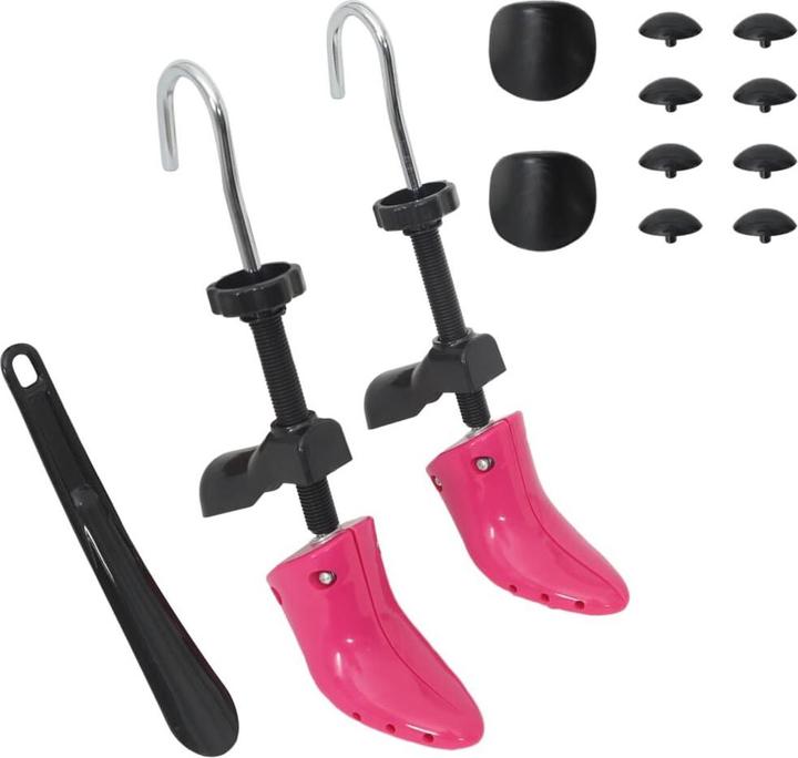 Actual product image VidaXL Shoe tree with shoehorn Pink EU 34-40 (1 x)
