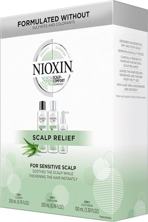Actual product image Nioxin Scalp Relief 3-Step System Hair Kit (500 ml)