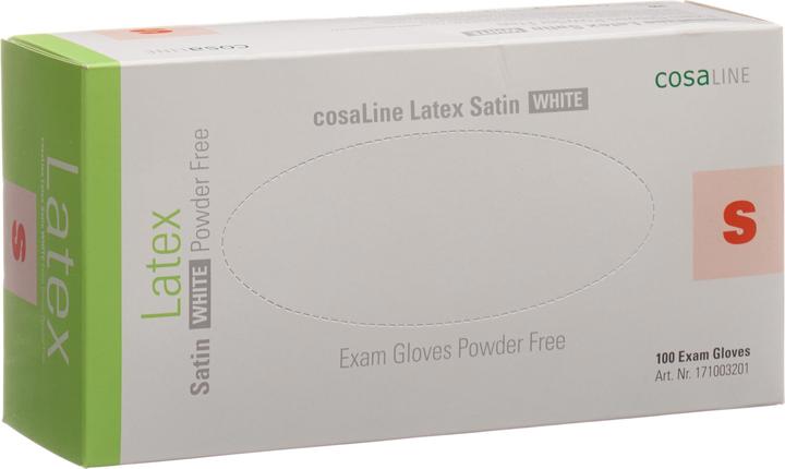 CosaLine Examination Gloves Latex Satin white powderfree