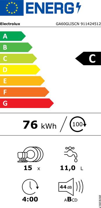 Etichetta energetica Electrolux GA60GLISCN