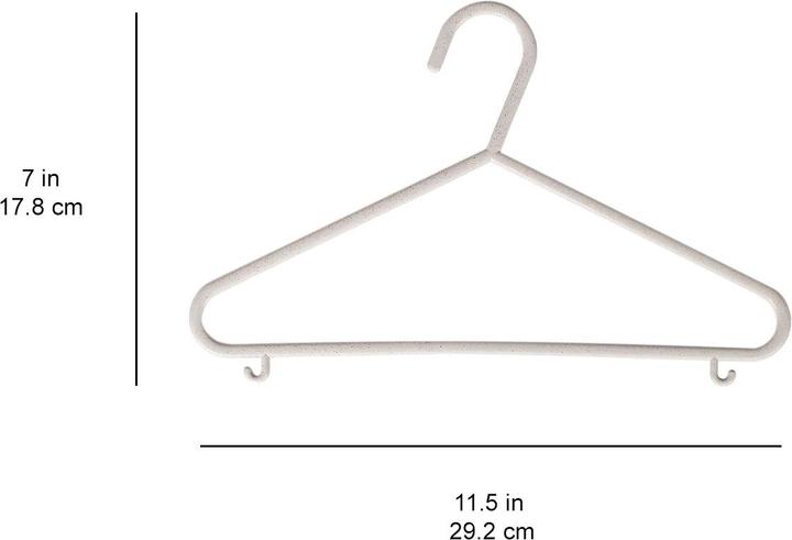 Actual product image 3 Sprouts Wheat Straw Hanger grey (15 x)