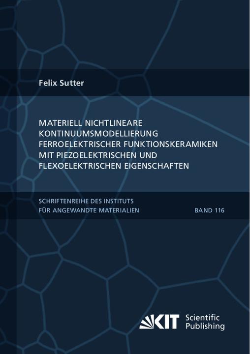 Actual product image Materiell nichtlineare Kontinuumsmodellierung ferroelektrischer Funktionskeramiken mit piezoelektris (German, Felix Sutter, 2024)