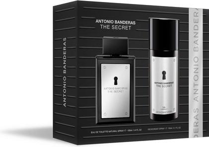 Produktbild Antonio Banderas Banderas Parfums The Secret Geschenkset für Männer EDT 100ml Deodorant 150ml Langanhaltend Elegant