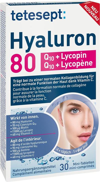 Tetesept Hyaluron 80 (30 Stück, Tabletten, 19 g)