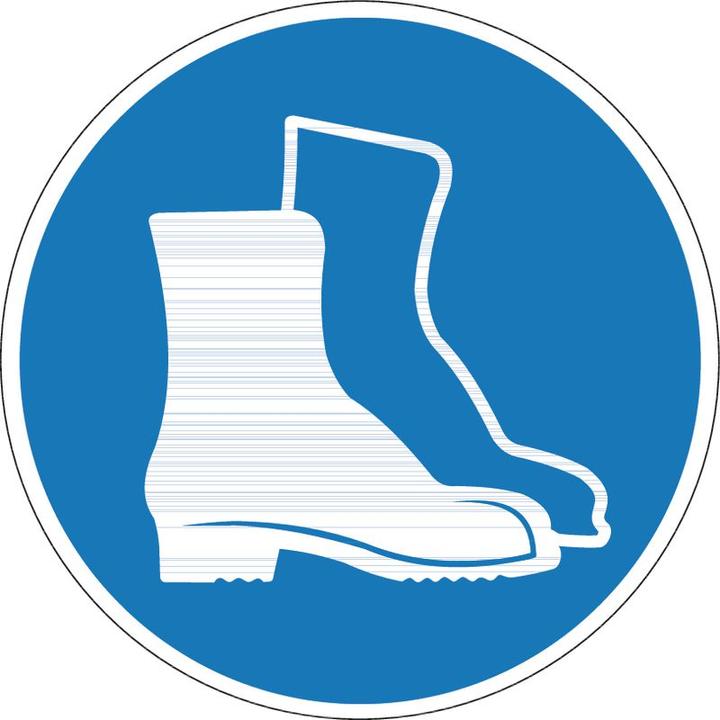 Immagine prodotto BRW Cartello obbligatorio Indossare calzature di sicurezza - Ø 20 cm