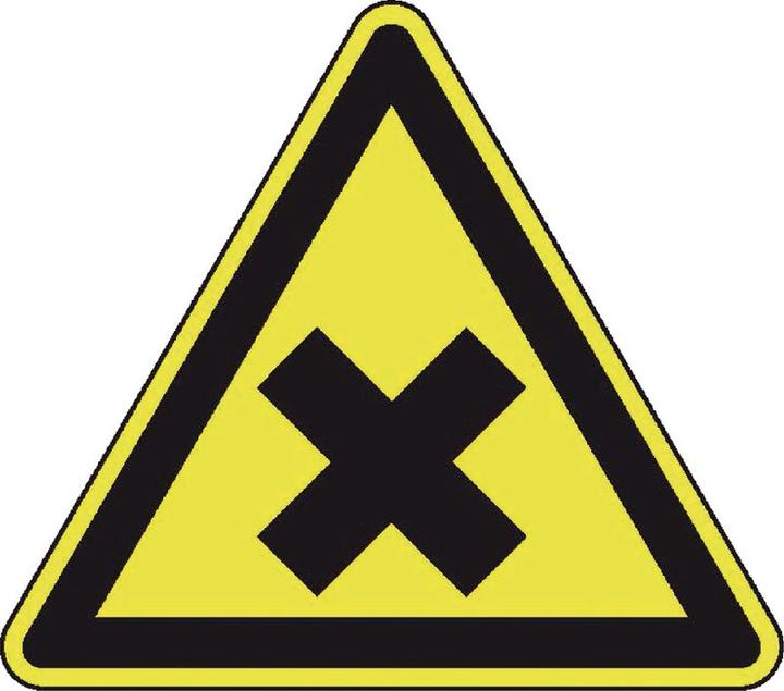 Produktbild BRW Warnschild Gesundheitsschädlich-Reizend - 10 cm