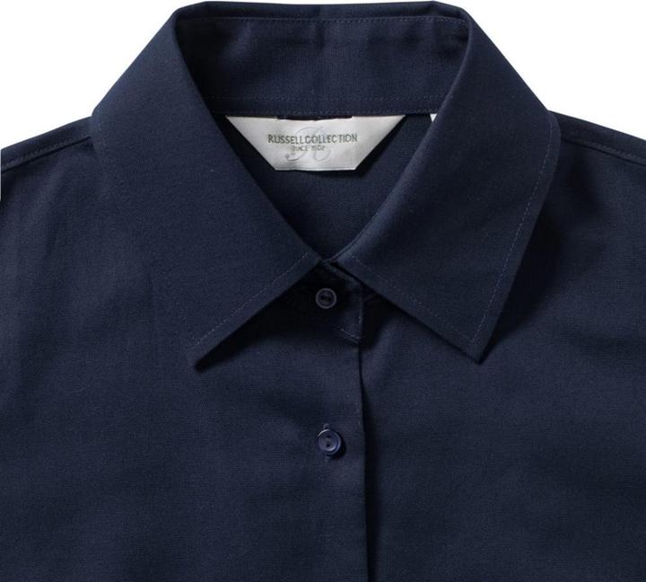 Produktbild Russell Collection Easy Care Oxford Bluse Kurzarm (M)