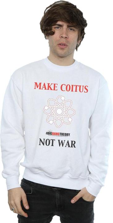 Image du produit Dam Mens Make Coitus Not War Sweatshirt en coton (4XL)
