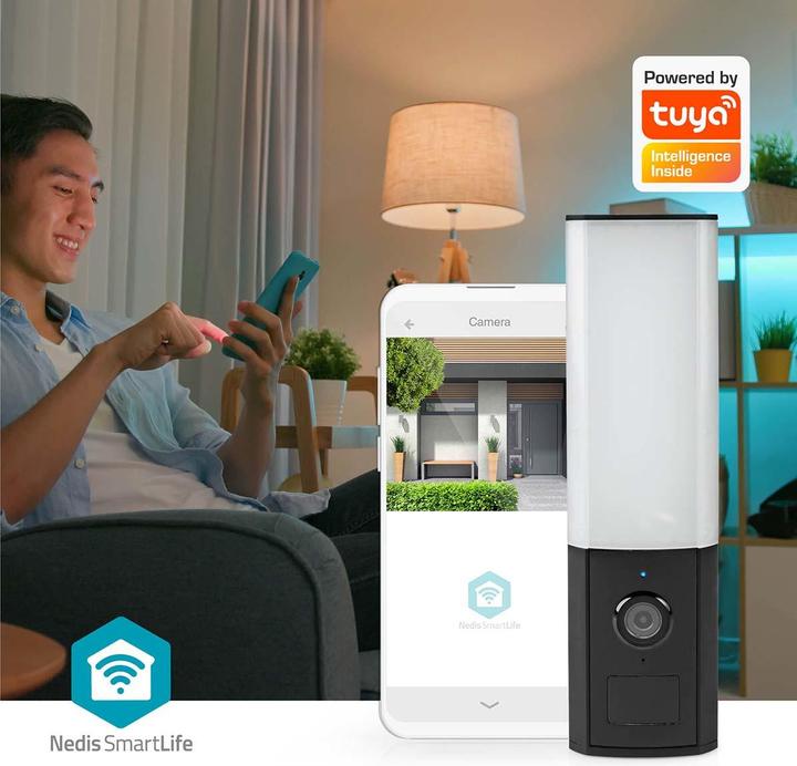 Actual product image Nedis SmartLife Outdoor Camera | Wi-Fi | Ambient Light | Full HD 1080p | IP65 | Cloud Storage (optionala (1920 x 1080 Pixels)