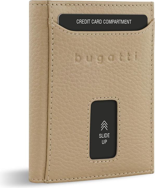 Image du produit Bugatti Secure Slim - Porte-cartes de crédit RFID avec poche viennoise pour la monnaie