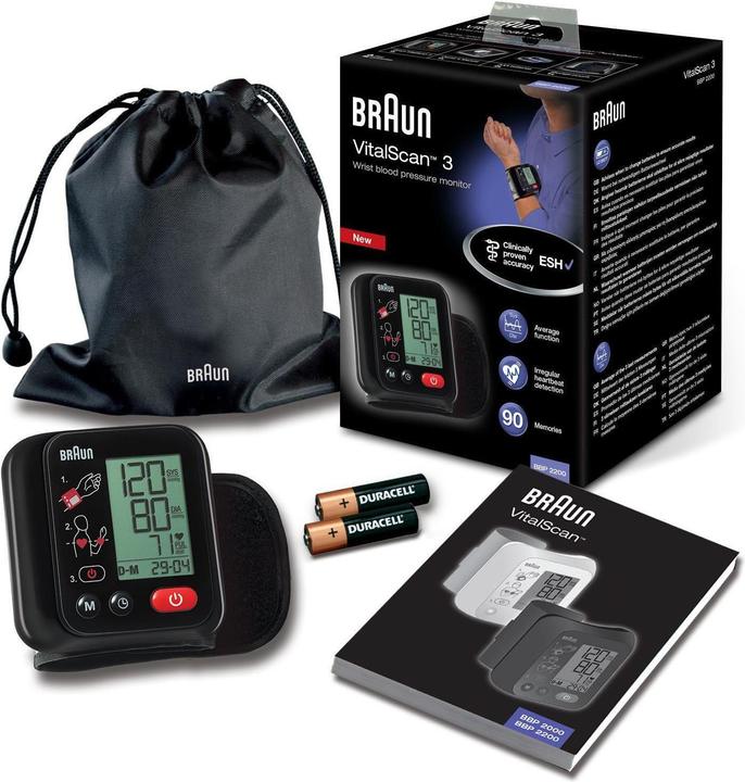 Produktbild Braun VitalScan 3 BBP 2200 (Blutdruckmessgerät Handgelenk)