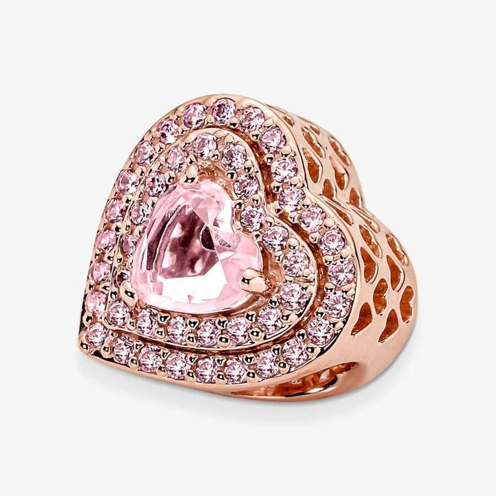 Image du produit Pandora Coeur Rose Charms/Beads (Argent, Alliage métallique)