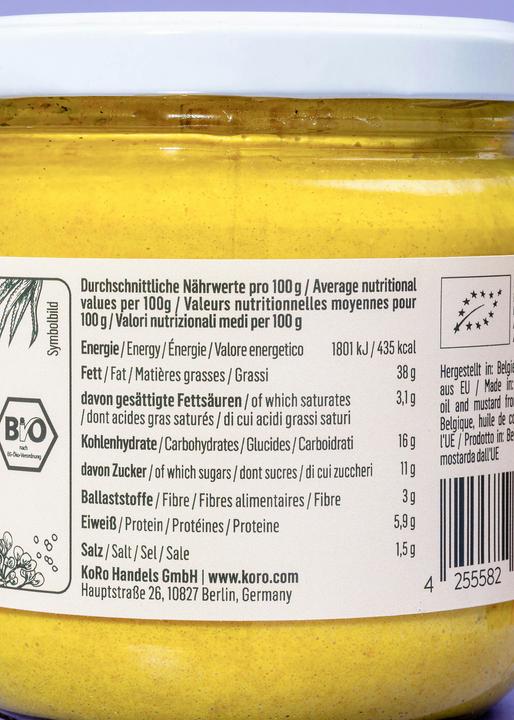 Immagine prodotto KoRo Crema spalmabile alla senape e agave (380 g)