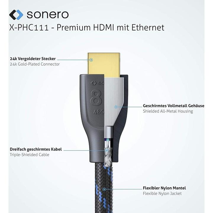Immagine prodotto Sonero HDMI (Typ A) — HDMI (Typ A) (1 m, HDMI)