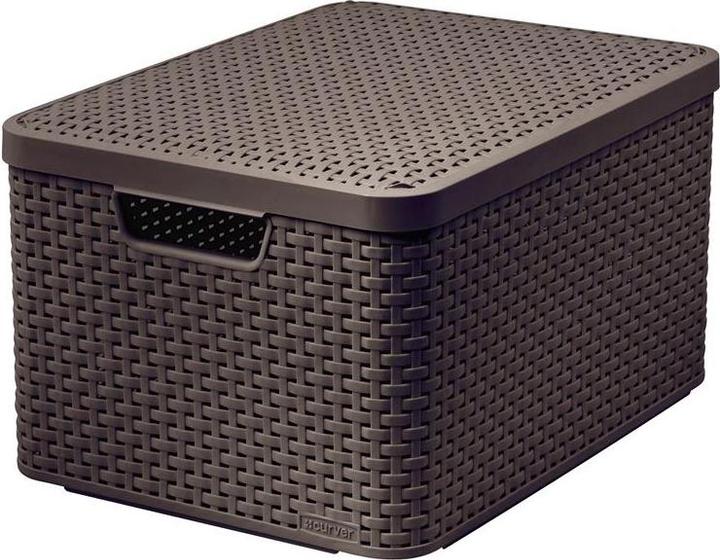 Immagine prodotto Curver Scatola portaoggetti, marrone scuro (44,5 x 33 x 25 cm, 30 l)