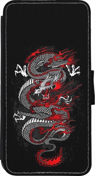 Actual product image PhoneLook Cover Wallet Black Japanese style Dragon Tattoo Red Black (Apple iPhone 7)