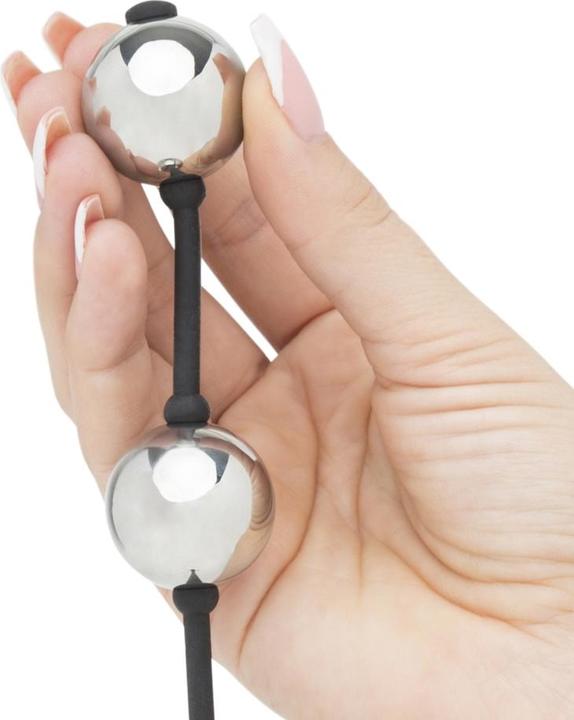 Actual product image Fifty Shades of Grey Inner Goddess Silver Pleasure Balls