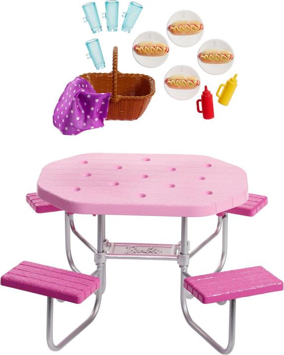 Produktbild Barbie Möbel-Spielset Outdoor Picknicktisch