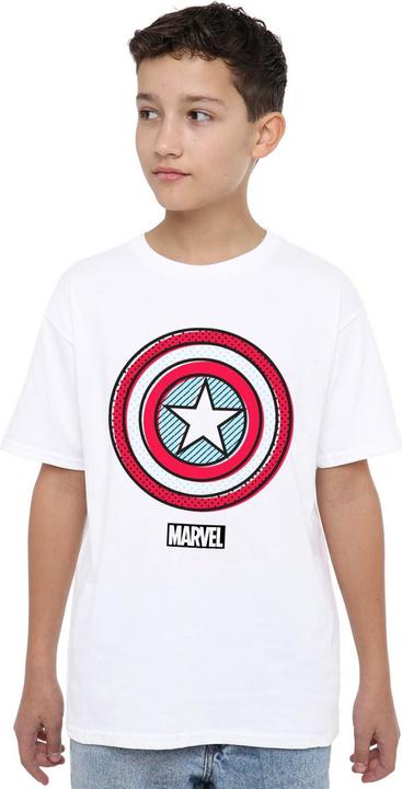 Actual product image Captain America Childrens/Kids Ziptone Shield T-Shirt (116)