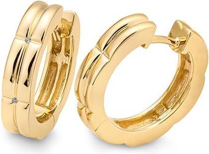 Actual product image Breuning Creoles - BRILL. 0,016 Ct. H/si (585, - Gold)